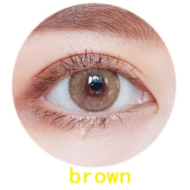 New arrival 2 tone mirage brown  color contact lenses size 14 mm